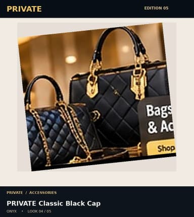 PRIVATE Classic Black Cap, view 4