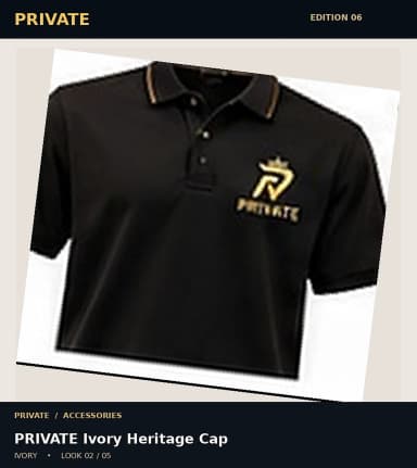 PRIVATE Ivory Heritage Cap, view 2
