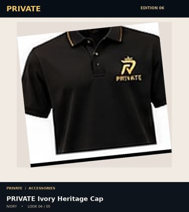 PRIVATE Ivory Heritage Cap, view 4