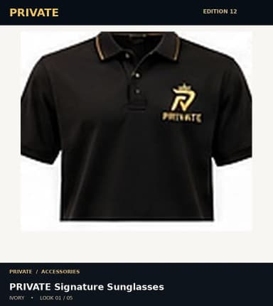 PRIVATE Signature Sunglasses, view 1