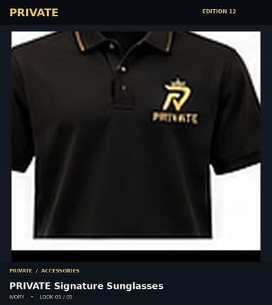 PRIVATE Signature Sunglasses, view 5