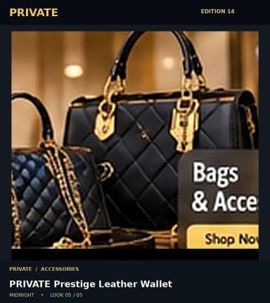 PRIVATE Prestige Leather Wallet, view 5