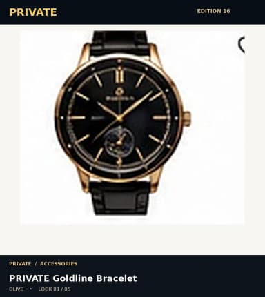 PRIVATE Goldline Bracelet, view 1