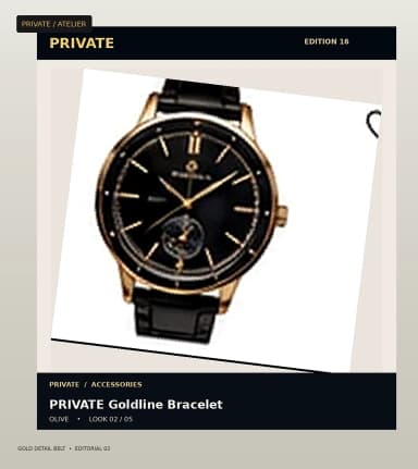 PRIVATE Gold Detail Belt, view 2
