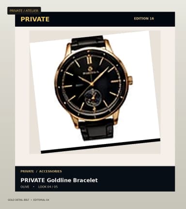 PRIVATE Gold Detail Belt, view 4