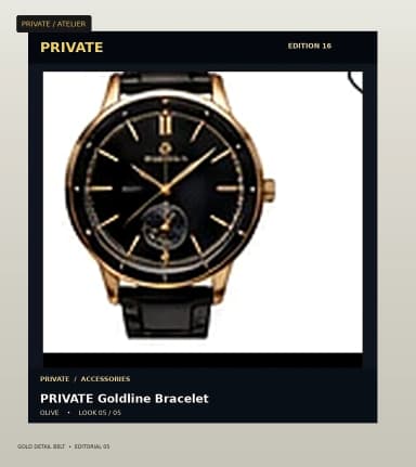 PRIVATE Gold Detail Belt, view 5