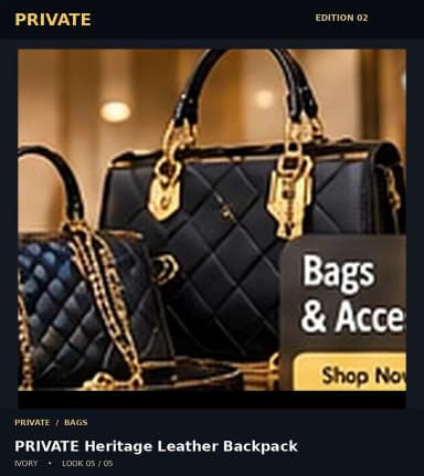 PRIVATE Heritage Leather Backpack, view 5