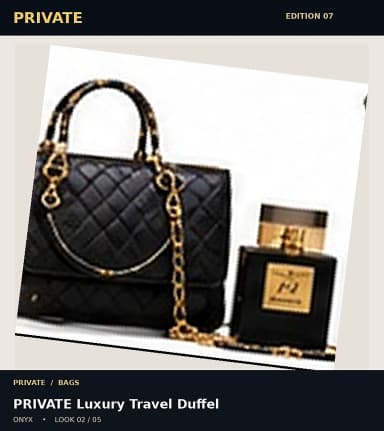 PRIVATE Luxury Travel Duffel, view 2