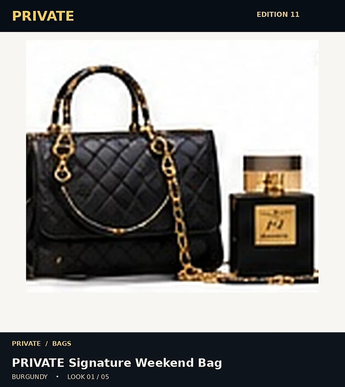 PRIVATE Signature Weekend Bag
