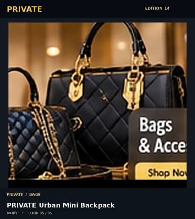 PRIVATE Urban Mini Backpack, view 5