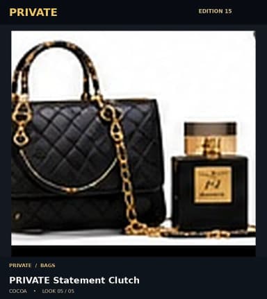 PRIVATE Statement Clutch, view 5