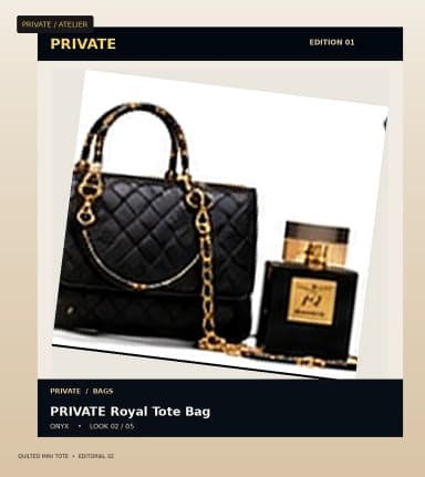 PRIVATE Quilted Mini Tote, view 2