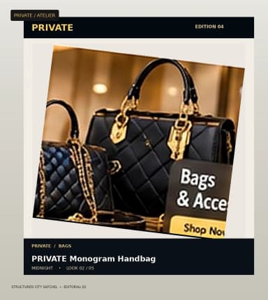PRIVATE Structured City Satchel, view 2