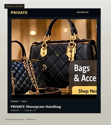 PRIVATE Structured City Satchel, view 5