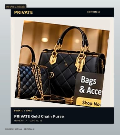 PRIVATE Monogram Belt Bag, view 2