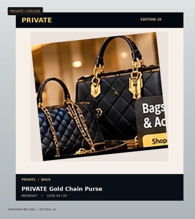 PRIVATE Monogram Belt Bag, view 4