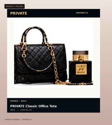 PRIVATE Leather Crossbody, view 1