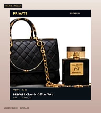 PRIVATE Leather Crossbody, view 3