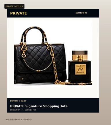 PRIVATE Chain Shoulder Bag, view 1