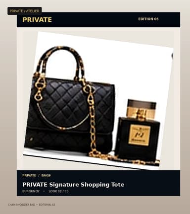 PRIVATE Chain Shoulder Bag, view 2