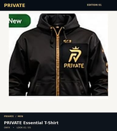 PRIVATE Essential T-Shirt, view 1