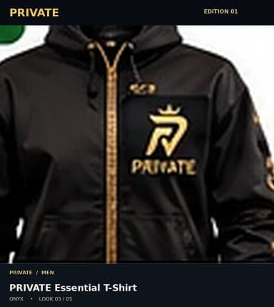 PRIVATE Essential T-Shirt, view 3