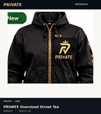 PRIVATE Oversized Street Tee, view 1