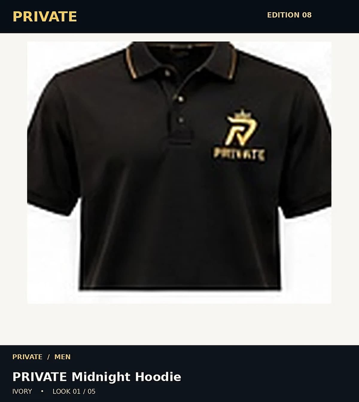 PRIVATE Midnight Hoodie