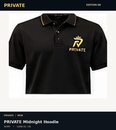 PRIVATE Midnight Hoodie, view 1