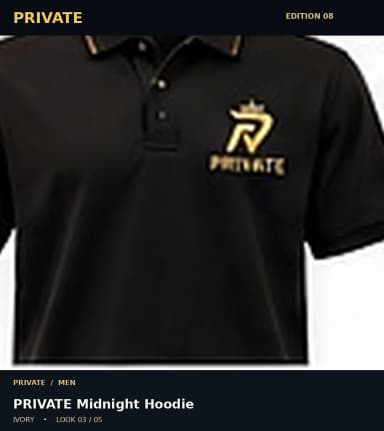 PRIVATE Midnight Hoodie, view 3