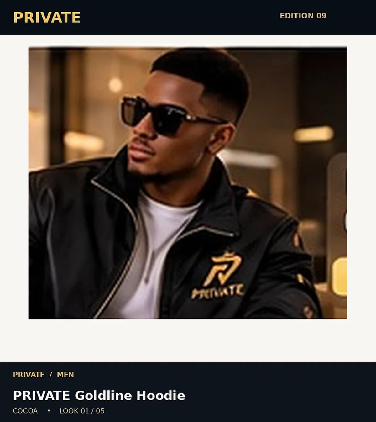 PRIVATE Goldline Hoodie