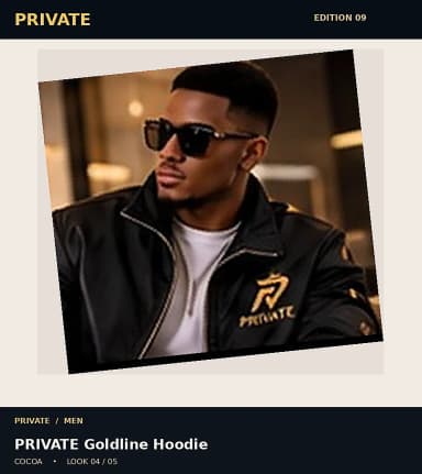 PRIVATE Goldline Hoodie, view 4