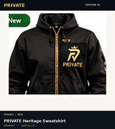 PRIVATE Heritage Sweatshirt, view 1