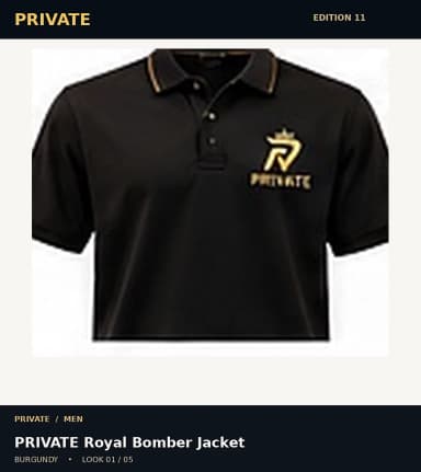 PRIVATE Royal Bomber Jacket, view 1