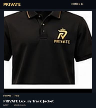 PRIVATE Luxury Track Jacket, view 5
