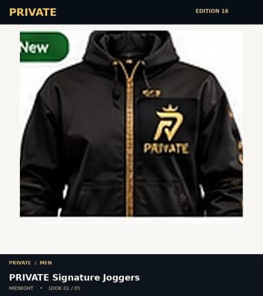 PRIVATE Signature Joggers, view 1