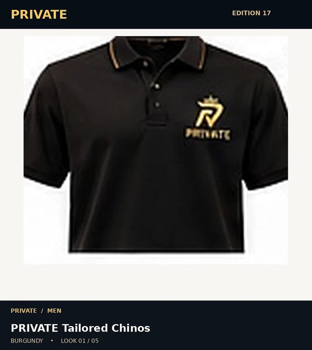 PRIVATE Tailored Chinos