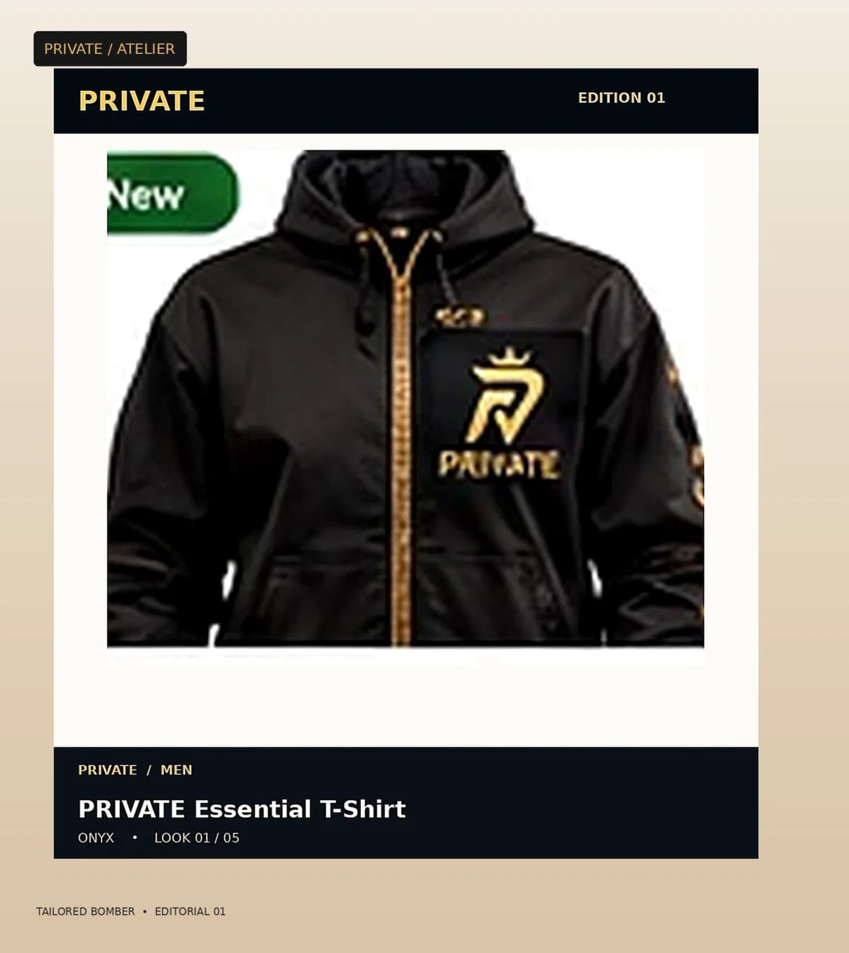 PRIVATE Tailored Bomber