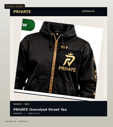 PRIVATE Monogram Tee, view 2