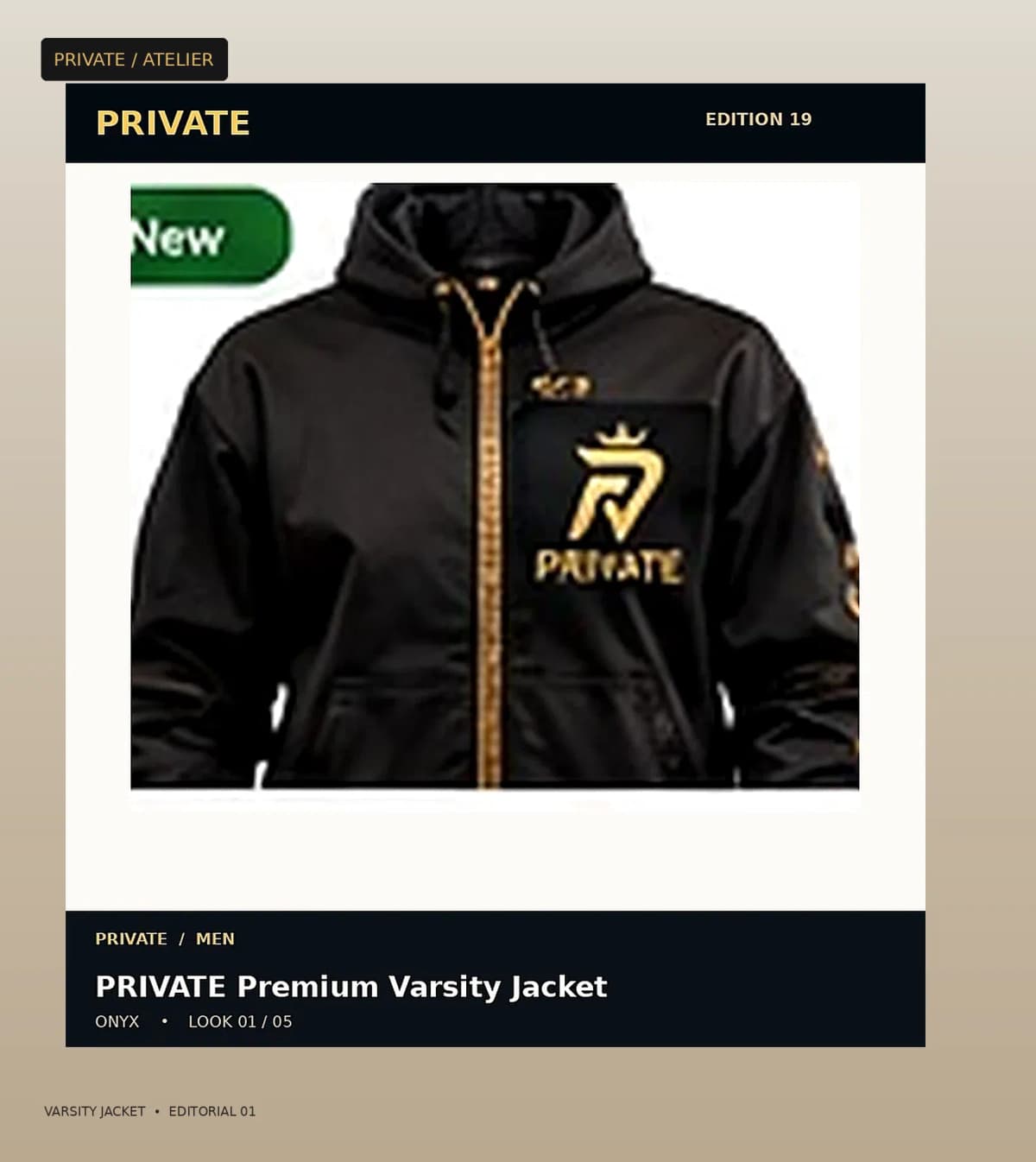 PRIVATE Varsity Jacket
