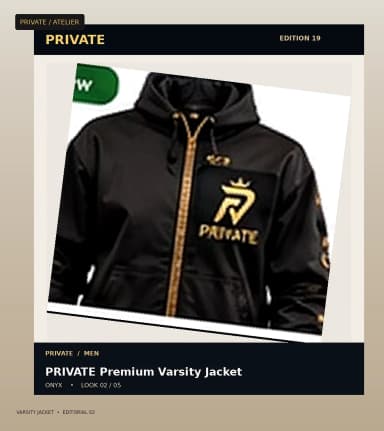 PRIVATE Varsity Jacket, view 2