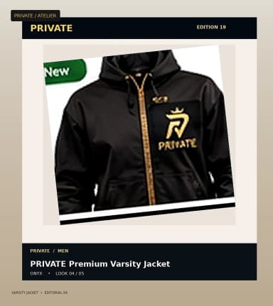PRIVATE Varsity Jacket, view 4