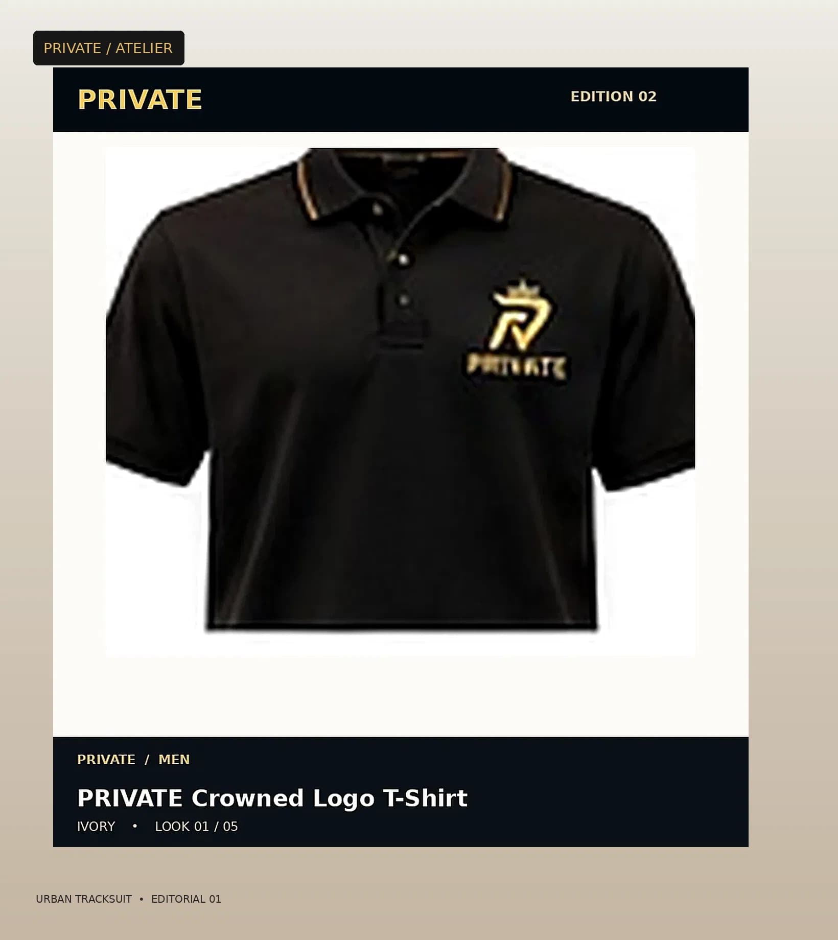 PRIVATE Urban Tracksuit — editorial view 1