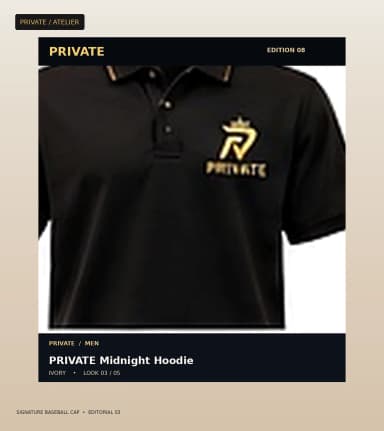 PRIVATE Signature Baseball Cap, view 3