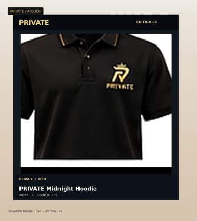 PRIVATE Signature Baseball Cap, view 5