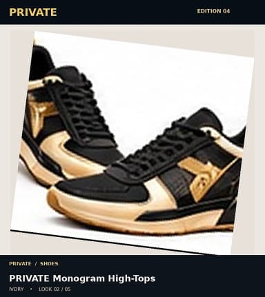 PRIVATE Monogram High-Tops, view 2