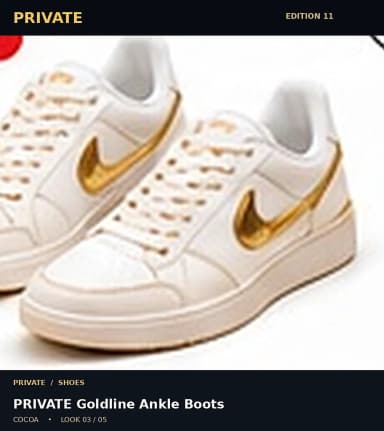 PRIVATE Goldline Ankle Boots, view 3