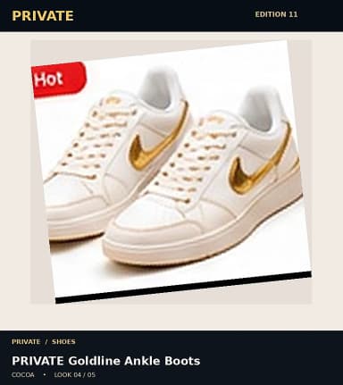 PRIVATE Goldline Ankle Boots, view 4