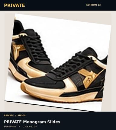 PRIVATE Monogram Slides, view 2