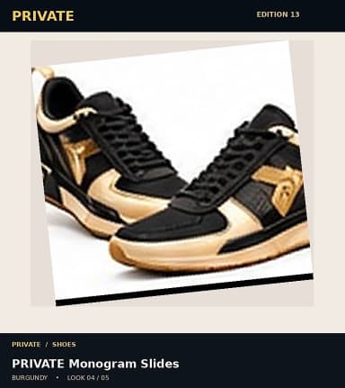 PRIVATE Monogram Slides, view 4
